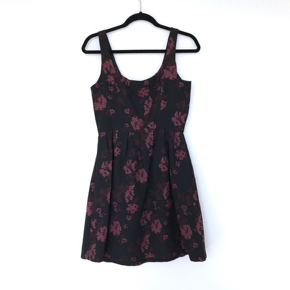BB Dakota Black Red Floral Print Sleeveless Dress - Picture 2 of 8